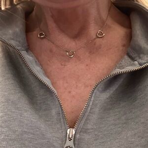 Elegant Tiffany & Co. Three Open Hearts Necklace